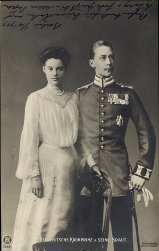 Kronprinzenpaar kronprinz - ak, kronprinzenpaar,