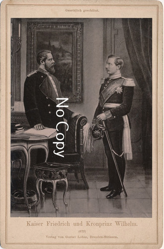 Postkarte kaiser friedrich - postkarte,