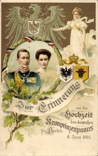 Präge wappen litho kronprinz - präge,