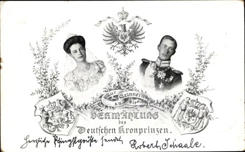 Wappen kronprinz wilhelm - ak,