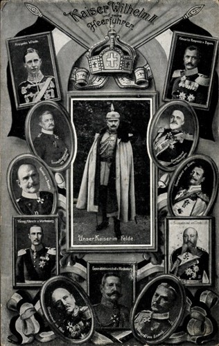 Kaiser wilhelm und - ak,